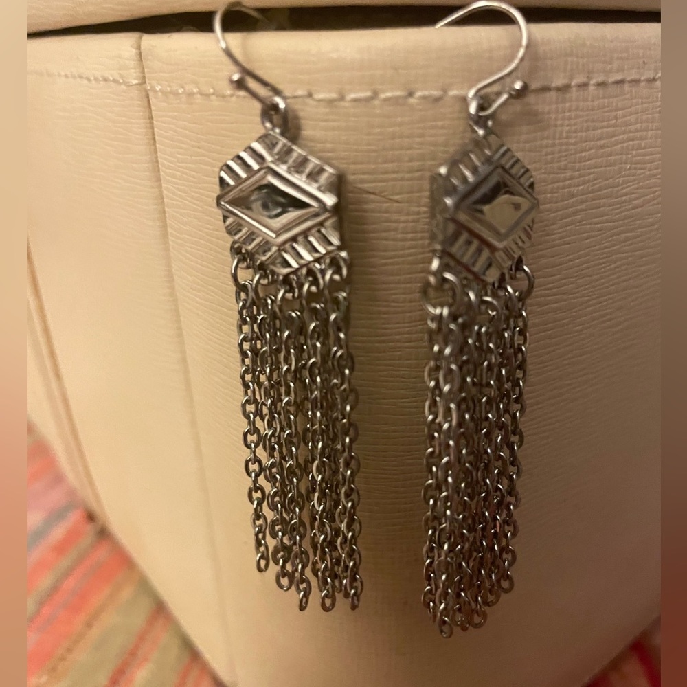 Whitehouse Blackmarket silver dangle earrings